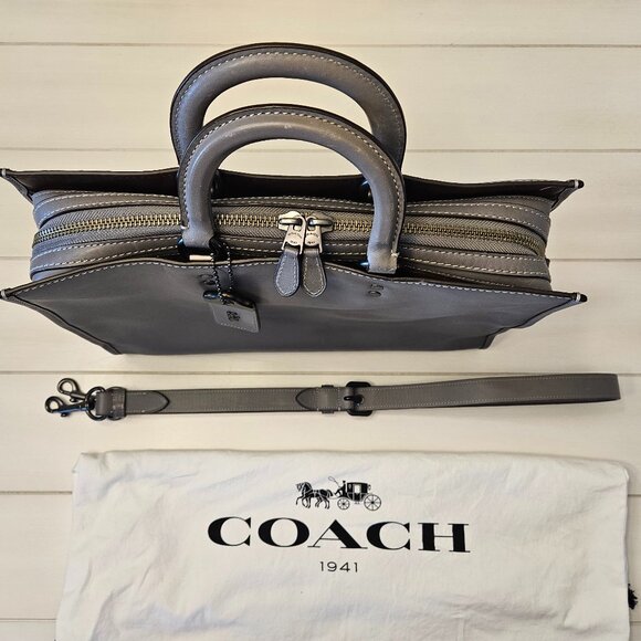 Coach Grey Rogue Briefcase - Picture 2 of 16